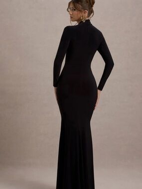 Favorite Daughter Black Long-Sleeve Meridian Gown